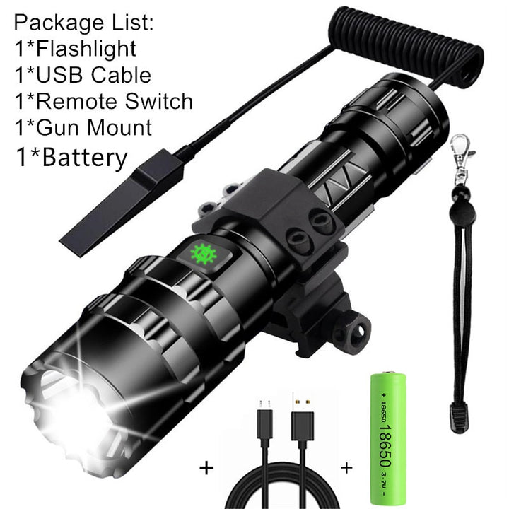USB Rechargeable LED Flashlight Torch – Your Ultimate Outdoor Companion!