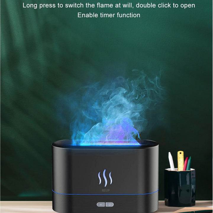 Introducing the REUP Flame Aroma Diffuser Air Humidifier – Your Ultimate Home Oasis