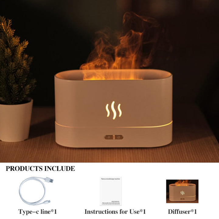 Introducing the REUP Flame Aroma Diffuser Air Humidifier – Your Ultimate Home Oasis