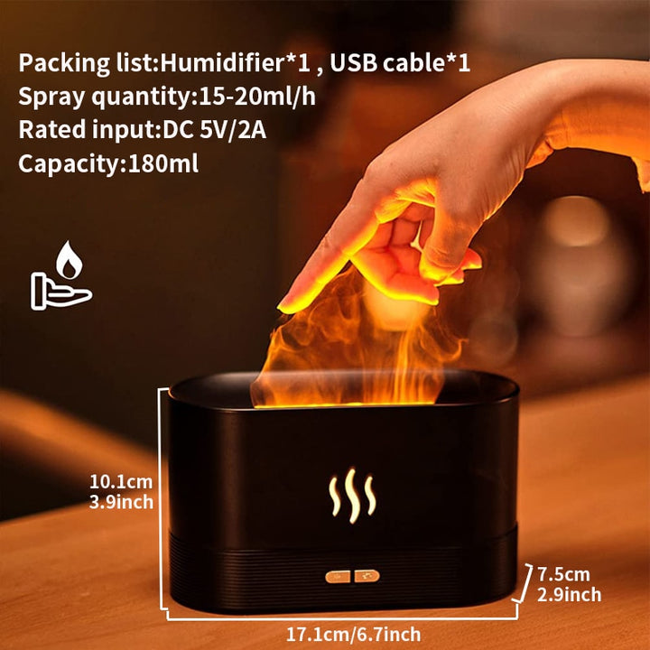 Introducing the REUP Flame Aroma Diffuser Air Humidifier – Your Ultimate Home Oasis